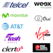 Compañías de las que puedes vender recargas de celular logos de compañias de recargas de celulares